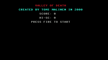 Valley of Death Title Screen
